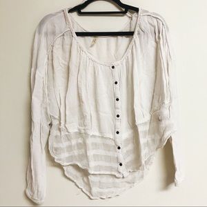 Free People White Blouse